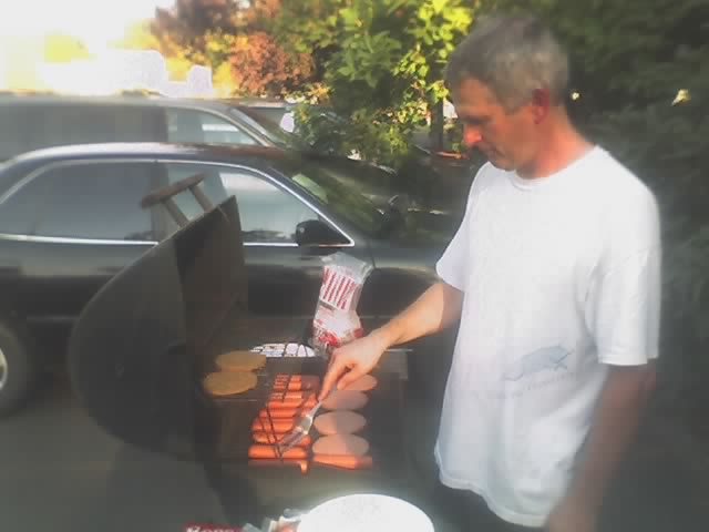 Matthew Barnes at grill
